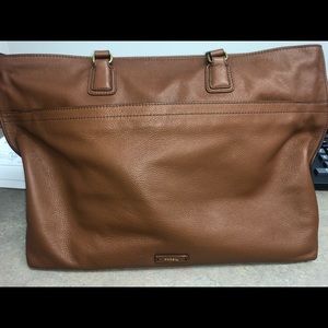 Fossil Leather Tote Bag